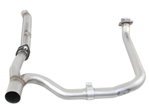 aFe Power 48-06210 Twisted Steel Loop Delete Down-Pipe & Y-Pipe 2" to 2-1/2" Aluminized Steel Exhaust System for 12-18 Jeep Wrangler Unlimited JK 3.6L