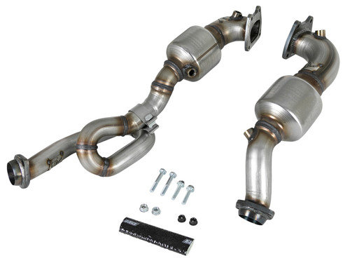 DISCONTINUED aFe Power 48-48025-HC Twisted Steel Down-Pipe Street Series for 18-24 Jeep Wrangler JL & Gladiator JT 3.6L