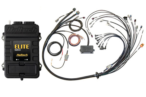 DISCONTINUED Haltech Ford Coyote 5.0 Elite 2500 Terminated Harness ECU Kit w/OE Inj Connectors/Early Cam Solenoid