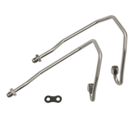 Holley 198-231 Gen 3 HEMI Swap Power Steering Hardline Kit for 67-76 Mopar A-Body with Borgeson Power Steering Box & BH23104 Headers