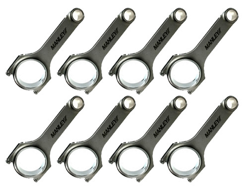 Manley 15089R-8 6.200" Stock Length ARP 2000 Bolts 24mm Pin H-Tuff Connecting Rod Set for 11-24 6.4L 392 & 15-24 6.2L HEMI Manley 15089R-8 6.200" Stock Length ARP 2000 Bolts 24mm Pin H-Tuff Connecting Rod Set for 11-24 6.4L 392 & 15-24 6.2L HEMI