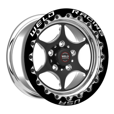 DISCONTINUED WELD Racing S79 RT-S 15x11 6.5" Backspace Black Center Rear Beadlock Wheel for 18-23 Demon, Challenger & Charger SRT Hellcat Redeye & Widebody with 15" Brake Conversion - 79MB511W65F