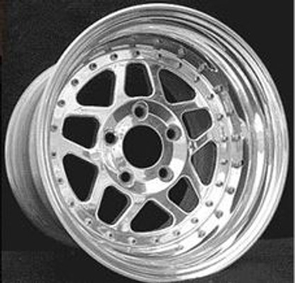 HHP Racing Competition Series 3-Piece Bolted 15x9.5 Rear Drag Wheel by Bogart for Challenger, Charger, Magnum & 300 with Rear Brake Conversion HHP Racing Competition Series 3-Piece Bolted 15x9.5 Rear Drag Wheel by Bogart for Challenger, Charger, Magnum & 300 with Rear Brake Conversion