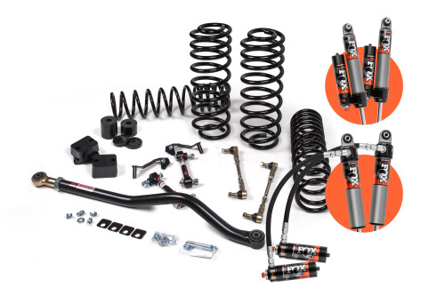 JKS Manufacturing JSPEC132PES 3" J-Venture Lift kit FOX 2.5 Elite Shocks Standard Rate Coils for 18-24 Jeep Wrangler JL 2 Door
