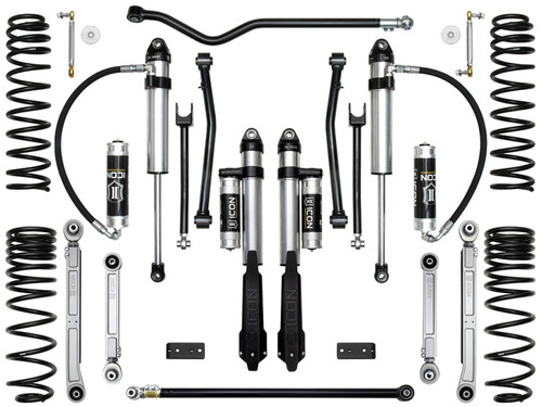 ICON Vehicle Dynamics K22107 2.5" Stage 7 Suspension System Billet Control Arms for 20-24 Jeep Gladiator JT