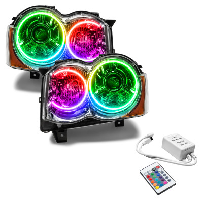 Oracle 7139-504 Pre-Assembled Headlights HID ColorSHIFT with Simple Controller for 08-10 Jeep Grand Cherokee