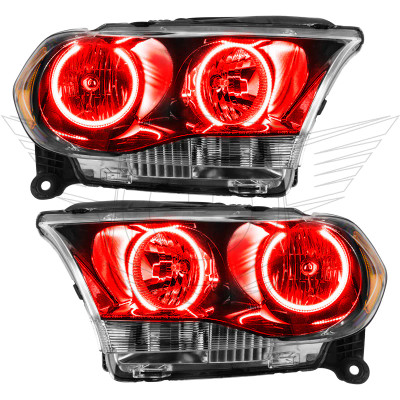 Oracle 7102-003 Pre-Assembled Halo Headlights Black Non-HID Red for 11-13 Durango Oracle 7102-003 Pre-Assembled Halo Headlights Black Non-HID Red for 11-13 Durango
