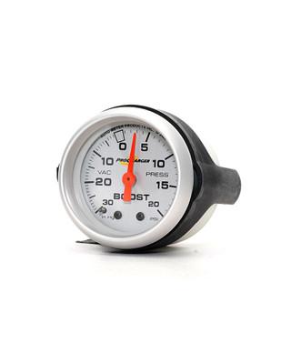 ProCharger MG001I-008 Mechanical 20 PSI Boost Gauge Silver  ProCharger MG001I-008 Mechanical 20 PSI Boost Gauge Silver