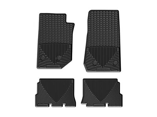 WeatherTech W321-W322 Front & Rear All-Weather Floor Mats Black for 14-18 Jeep Wrangler Unlimited JK