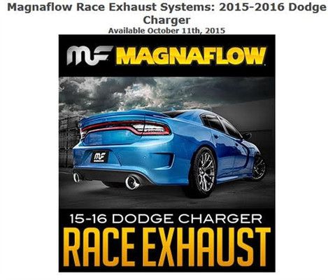 Magnaflow Stainless Race Series Axle-Back Exhaust for 15-16 Charger SRT 392 6.4L & SRT Hellcat 6.2L HEMI - 19235 Magnaflow Stainless Race Series Axle-Back Exhaust for 15-16 Charger SRT 392 6.4L & SRT Hellcat 6.2L HEMI - 19235