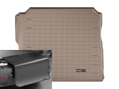 WeatherTech 411188SK Cargo Liner Tan with Bumper Protector for 18-24 Jeep Wrangler Unlimited JL without Flat Load Floor with Subwoofer WeatherTech 411188SK Cargo Liner Tan with Bumper Protector for 18-24 Jeep Wrangler Unlimited JL without Flat Load Floor with Subwoofer