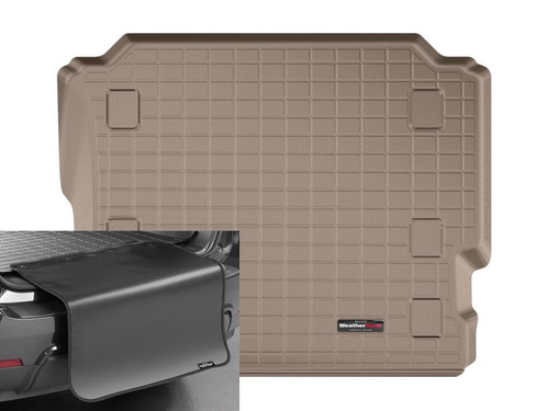 WeatherTech 411109SK Cargo Liner Tan with Bumper Protector for 18-24 Jeep Wrangler Unlimited JL without Flat Load Floor or Subwoofer WeatherTech 411109SK Cargo Liner Tan with Bumper Protector for 18-24 Jeep Wrangler Unlimited JL without Flat Load Floor or Subwoofer