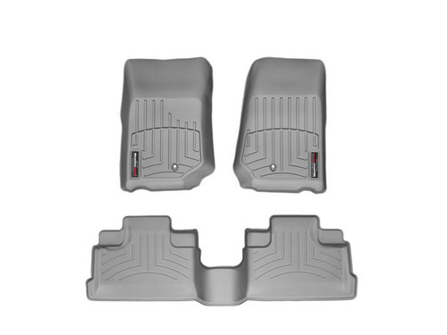 WeatherTech 46105-1-2 Front & Rear Floorliners Grey for 07-13 Jeep Wrangler Unlimited JK