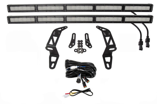Diode Dynamics DD6084 SS30 Bumper Bracket Kit White Flood Dual for 18-24 Jeep Wrangler JL & 20-24 Gladiator JT