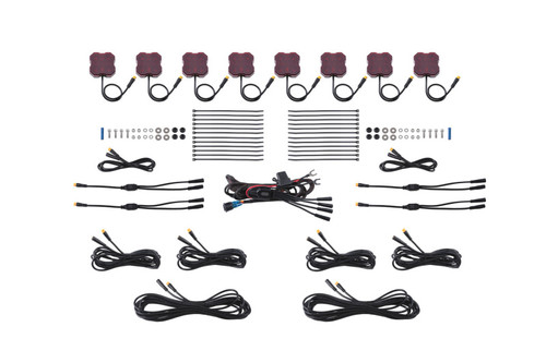 Diode Dynamics DD7451 Stage Series Red LED Rock Light Kit