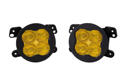 Diode Dynamics DD6199 SS3 Pro LED Yellow SAE Fog Light Kit for 07-18 Jeep Wrangler JK, 18-24 Wrangler JL & 20-24 Gladiator with Plastic Bumper