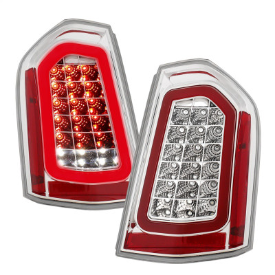 ANZO USA 321344 LED Tail Lights Chrome Sequential Signal for 11-14 Chrysler 300