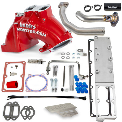 Banks 42805-R Monster-Ram Intake System Red for 19-24 RAM 3500/4500/5500 Chassis Cab 6.7L Cummins  Banks 42805-R Monster-Ram Intake System Red for 19-24 RAM 3500/4500/5500 Chassis Cab 6.7L Cummins