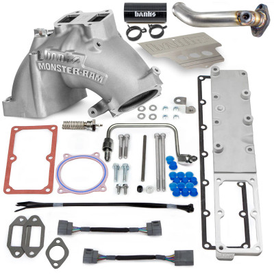 Banks 42804-N Monster-Ram Intake System Raw for 13-18 RAM 3500/4500/5500 Chassis Cab 6.7L Cummins Banks 42804-N Monster-Ram Intake System Raw for 13-18 RAM 3500/4500/5500 Chassis Cab 6.7L Cummins