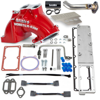 Banks 42804-R Monster-Ram Intake System Red for 13-18 RAM 3500/4500/5500 Chassis Cab 6.7L Cummins Banks 42804-R Monster-Ram Intake System Red for 13-18 RAM 3500/4500/5500 Chassis Cab 6.7L Cummins