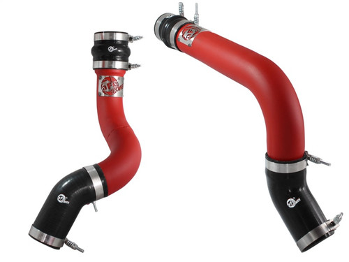 aFe Power 46-20134-R BladeRunner 3" Hot & Cold Charge Pipe Kit Red for 13-18 RAM 2500/3500 6.7L Cummins