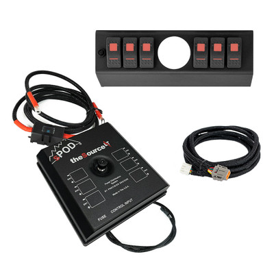 sPOD 873110 SourceLT Switch Panel Blue LED for 07-08 Jeep Wrangler JK