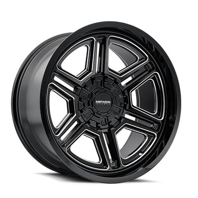 Mayhem Wheels 8117-2952BM 8117 Hermosa 20x9 5.71" Backspace Black Milled Wheel for 07-18 Jeep Wrangler JK, 18-24 JL & 20-24 Gladiator JT