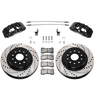 Wilwood 140-17274-DR AERO6-DM Direct-Mount Front Brake Kit Drilled