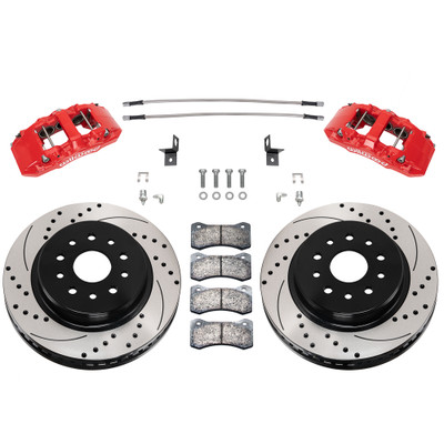 Wilwood 140-17760-DR AERO6-DM Direct Mount Front Big Brake Kit