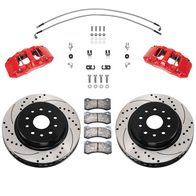 Wilwood 140-17275-R AERO6-DM Direct Mount Front Brake Kit 13.38