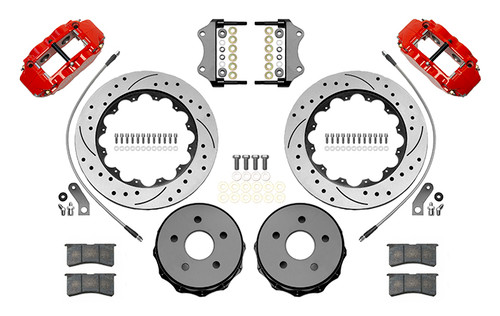 Wilwood 140-15930-DR Superlite 4R Rear Big Brake Kit 14" Drilled & Slotted Rotors Red Calipers for 18-24 Jeep Wrangler JL Wilwood 140-15930-DR Superlite 4R Rear Big Brake Kit 14" Drilled & Slotted Rotors Red Calipers for 18-24 Jeep Wrangler JL