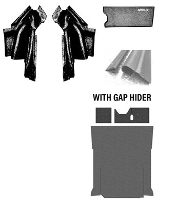 BedRug BRJL18R4GH 6 Piece Rear Cargo Kit with Gap Hider for 18-24 Jeep Wrangler Unlimited JL BedRug BRJL18R4GH 6 Piece Rear Cargo Kit with Gap Hider for 18-24 Jeep Wrangler Unlimited JL