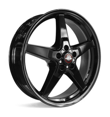 Race Star 92-060446B 92 Drag Star Bracket Racer Wheel Gloss Black 20x6 3.20 Backspace