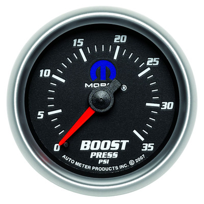 MOPAR 77060031 Mechanical Boost Gauge 2-1/16" Black Face MOPAR 77060031 Mechanical Boost Gauge 2-1/16" Black Face