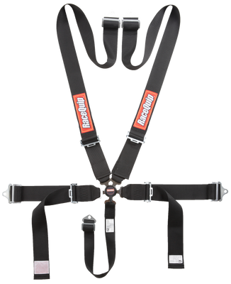 RaceQuip 741001RQP 5 Point Camlock Harness Set Bolt-On Ends SFI 16.1 3" Pull-Down Lap 3" Shoulders Black RaceQuip 741001RQP 5 Point Camlock Harness Set Bolt-On Ends SFI 16.1 3" Pull-Down Lap 3" Shoulders Black