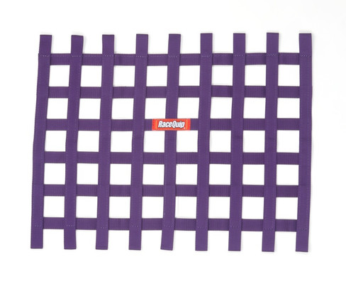 RaceQuip 721055RQP Ribbon Style Race Car Window Net non-SFI Purple 18" H x 18" W