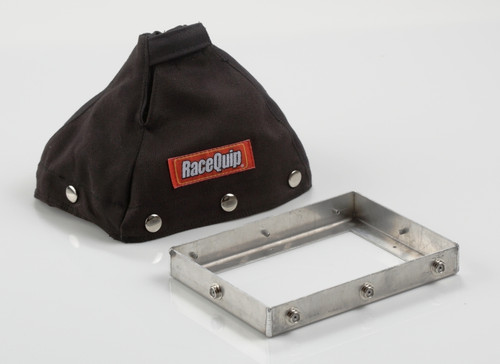 RaceQuip 871001RQP Fire Retardant Shifter Boot with Mounting Base Plate 6" Tall