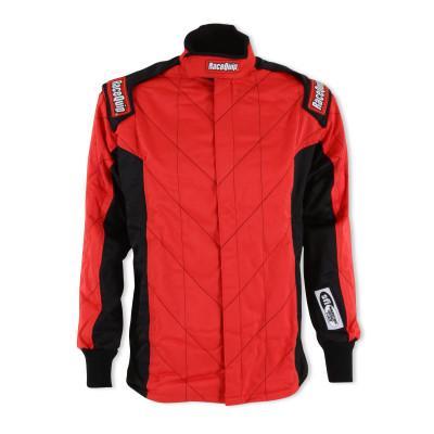 RaceQuip 91619189RQP Nomex Multi-Layer Fire Suit Jacket Chevron Red 3XL RaceQuip 91619189RQP Nomex Multi-Layer Fire Suit Jacket Chevron Red 3XL