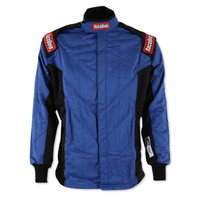 RaceQuip 91619259RQP Nomex Multi-Layer Fire Suit Jacket Chevron Blue Large RaceQuip 91619259RQP Nomex Multi-Layer Fire Suit Jacket Chevron Blue Large