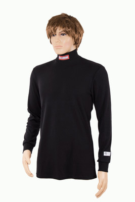 RaceQuip 421997RQP Fire Retardant Long John Underwear Top Black 2XL