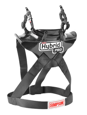 Simpson Hybrid Pro Lite Head & Neck Restraint SFI 38.1 without Seatbelt Anchor System with Quick Release D-Ring Anchors