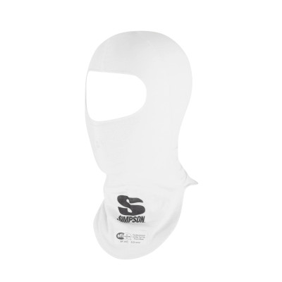 Simpson 23091W Pro-Fit Nomex Balaclava Head Sock Single Eye Port White