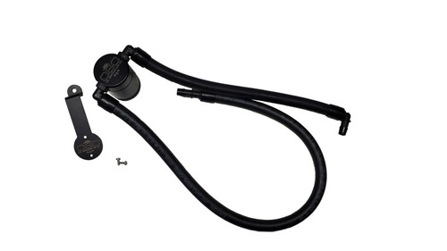 J&L 3072P-B 3.0 Oil Seperator Passenger Side Black Anodized for 21-24 Jeep Wrangler Unlimited JL Rubicon 392 6.4L HEMI