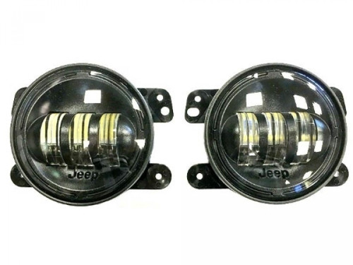 MOPAR 82214674 LED Fog Lights for 07-18 Jeep Wrangler JK Plastic Bumper