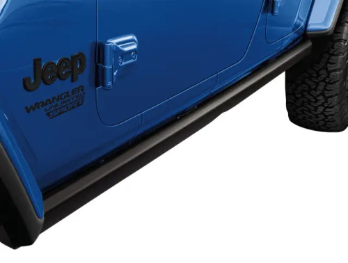 MOPAR 82215327AB Tubular Side Steps Black for 18-24 Jeep Wrangler