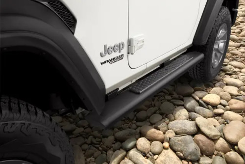 MOPAR 82215330AB Tubular Side Steps Chrome for 18-24 Jeep Wrangler