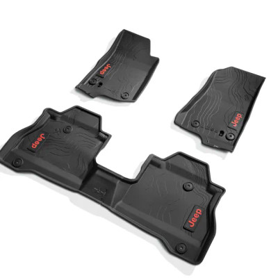 MOPAR 82216629AB All Weather Floor Mats for 20-25 Jeep Gladiator JT MOPAR 82216629AB All Weather Floor Mats for 20-25 Jeep Gladiator JT