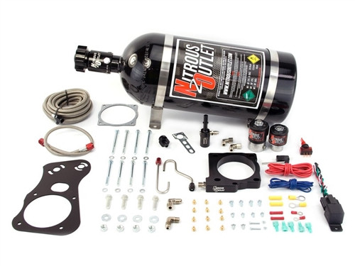 Nitrous Outlet 00-10137-85 85mm Hardline Plate System 24" Fuel Feed Line for 05-10 6.1L HEMI
