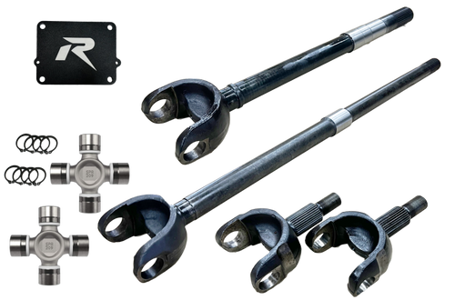 Revolution Gear & Axle DC-D44-JLJT-1PC Dana 44 M210 32 Spline 4340 Chromoly Discovery Series 1 Piece Front Axle Kit for 18-24 Jeep Wrangler JL & 20-24 Gladiator JT Rubicon