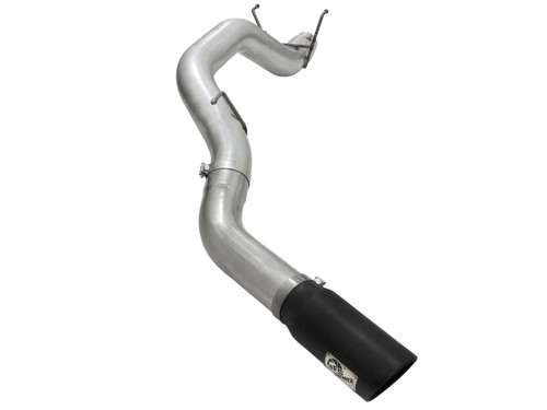 aFe Power 49-42039-B Large Bore-HD 5" 409 Stainless Steel DPF-Back Exhaust System Black Tip for 13-18 RAM 2500/3500 6.7L